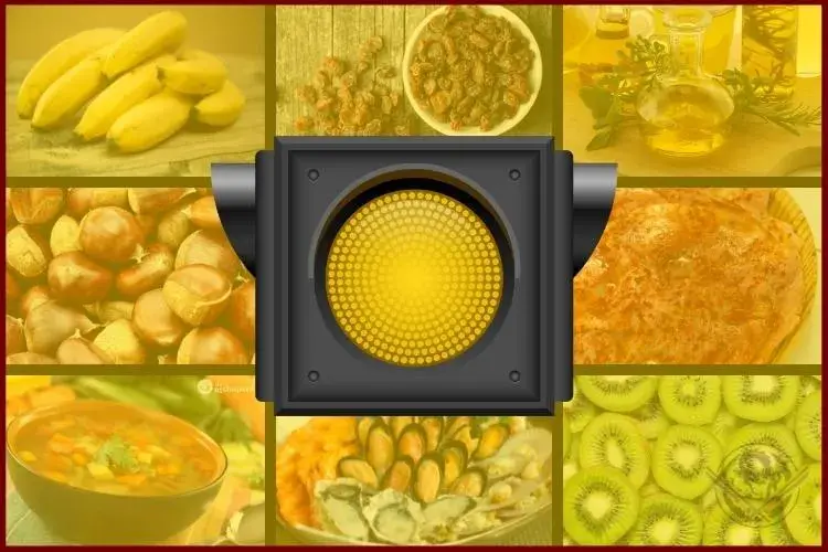 El semáforo de los alimentos - Color Amarillo
