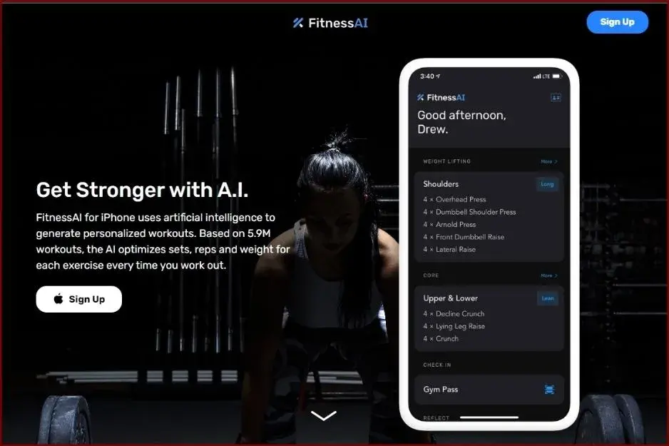 FitnessAI app