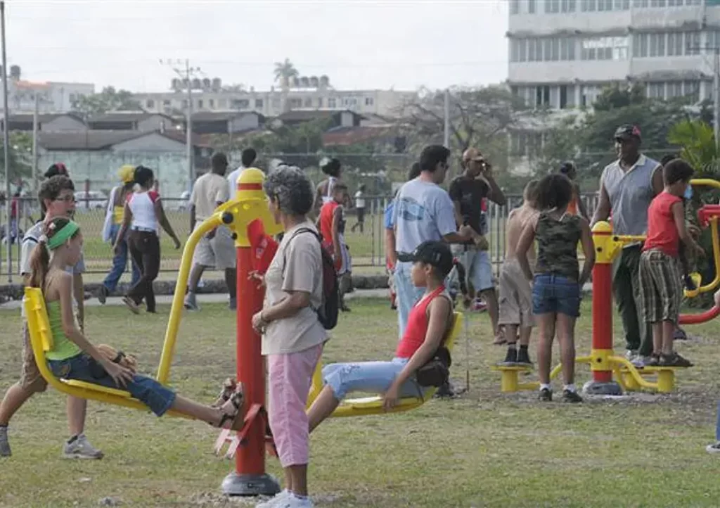 Gimnasios biosaludables en la Habana Vieja