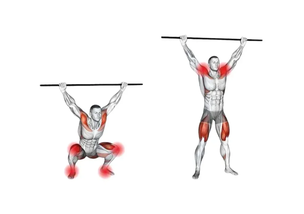 Sentadilla sobre la cabeza (Overhead Squat)